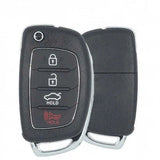 15-17 Hyundai: Car | 4-Button Flip Key | PN: 95430-C1010 | FCC: TQ8-RKE-4F16 | SKU: RFK-HY-SON17 | Aftermarket
