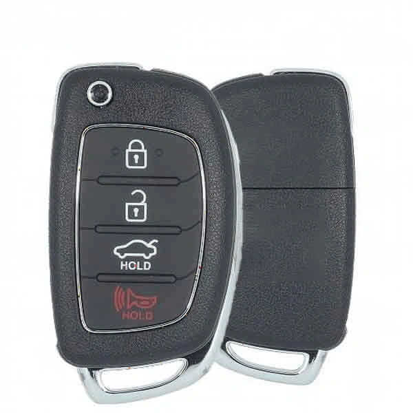 15-17 Hyundai: Car | 4-Button Flip Key | PN: 95430-C1010 | FCC: TQ8-RKE-4F16 | SKU: RFK-HY-SON17 | Aftermarket