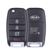 18-21 Kia: Car | 4-Button Flip Key | PN: 95430-H9700 | FCC: NYOSYEC4TX1611 (SC 4BT) | SKU: RFK-KIA9700-RFB | OEM Refurb