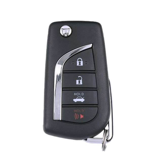 18-26 Toyota (USA): Car | 4-Button Flip Key, H Chip 4D | PN: 89070-06790 | FCC: HYQ12BFB | SKU: RFK-TOY-BFB-4 | Aftermarket