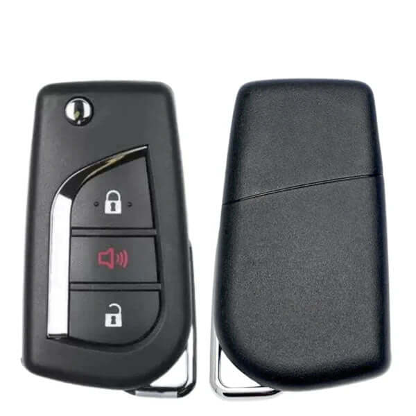 19-25 Toyota (USA): SUV | 3-Button Remote Flip Key, H Chip 4D | PN: 89070-0R300 | FCC: GQ4-73T | SKU: TOY-283-RC | OEM Refurb