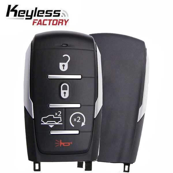 19-26 Ram 1500: Truck | 5-Button Smart Key, w/Silver Stripe | PN: 68291690AE | FCC: OHT-4882056 | SKU: RSK-DDG-05AS | Aftermarket
