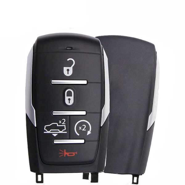 19-24 Ram 1500: Truck | 5-Button Smart Key, w/Silver Stripe | PN: 68291690AE | FCC: OHT-4882056 | SKU: RSK-DDG-05AS | Aftermarket