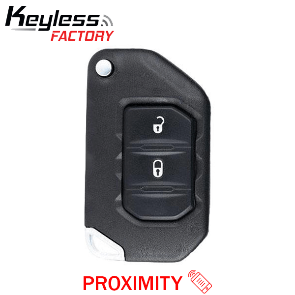 21-26 Jeep: SUV | 2-Button Smart Flip Key Remote | PN: 68416786AB | FCC: OHT1130261 | SKU: RF-WRNG-2 | Aftermarket