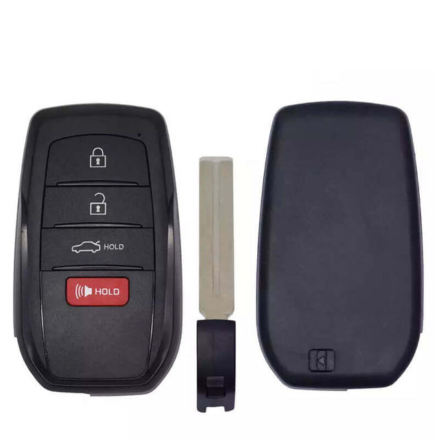 23-26 Toyota: Car | 4-Button Smart Key, G Board 3041 | PN: 8990H-30190, 8990H-30191 | FCC: HYQ14FBX | SKU: 11686A | Aftermarket