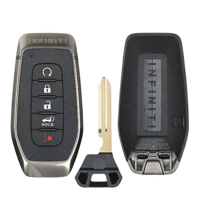 25-26 Infiniti: SUV | 5-Button Smart Key, 433 MHz | PN: 285E3-7JA8B | FCC: KR5TXPZ3 | SKU: 11750 | OEM Refurb