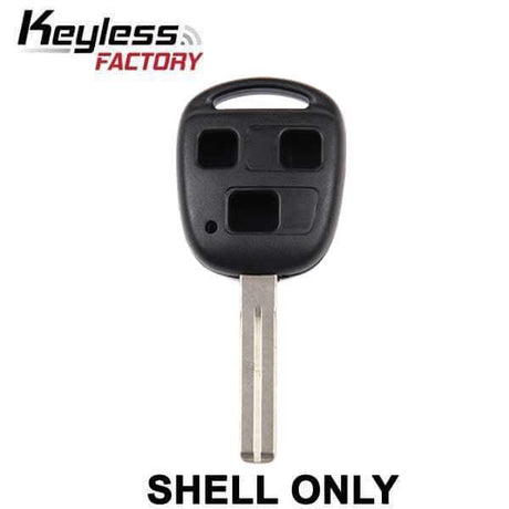 98-09 Lexus: Car, SUV | TOY48 | 3-Button Remote Head Key SHELL, No Board, No Chip | FCC: HYQ12BBT, HYQ1512V | SKU: RHS-LEX-1 | Aftermarket