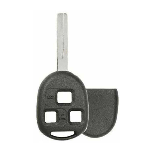 98-09 Lexus: Car, SUV | TOY48 | 3-Button Remote Head Key SHELL, No Board, No Chip | FCC: HYQ12BBT, HYQ1512V | SKU: RHS-LEX-143 | Aftermarket