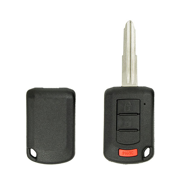10-25 Mitsubishi: Car, SUV | MIT3 | 3-Button Remote Head Key SHELL, No Board, No Chip | PN: 6370B904, 6370B944 | FCC: OUCJ166N | SKU: MIT-SHELL-98 | Aftermarket