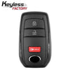 21-24 Toyota: SUV, Truck | 3-Button Smart Key, G Board 3041, 314.3 MHz | PN: 8990H-0C030 | FCC: HYQ14FBX | SKU: RSK-TOY-T0C030 | Aftermarket