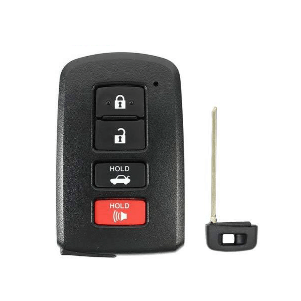 12-20 Toyota: Car | 4-Button Smart Key SHELL | PN: 89904-06140 | FCC: HYQ14FBA | SKU: SKS-TOY-107 | Aftermarket