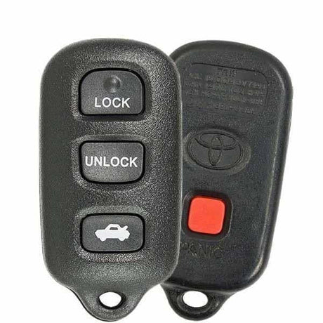 02-06 Toyota: Car | 4-Button Keyless Entry Remote | PN: 89742-AA030 | FCC: GQ43VT14T | SKU: OR-TOY032 | OEM Refurb