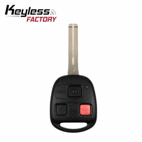 03-09 Lexus: SUV | 3-Button Remote Head Key, Short Blade, 4D68 Chip | PN: 89070-60801 | FCC: HYQ1512V | SKU: RK-LEX-1512-C | Aftermarket