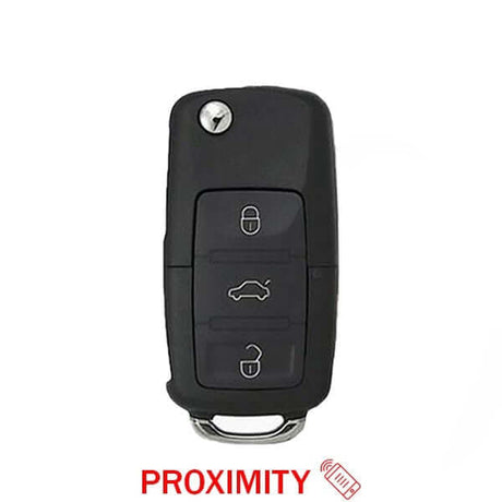 11-16 VW: Car, SUV | 4-Button Flip Key, PEPS | PN: 5K0837202AK | FCC: NBG010206T | SKU: RFK-VW-PEPS | Aftermarket