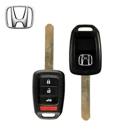 13-15 Honda: Car | 4-Button Remote Head Key SHELL | PN: 35118-T5A-A20 | FCC: MLBHLIK6-1T | SKU: RHK-ULK184-SHELL | OEM Refurb