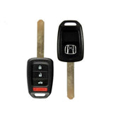 13-15 Honda: Car | 4-Button Remote Head Key SHELL | PN: 35118-T5A-A20 | FCC: MLBHLIK6-1T | SKU: RHK-ULK184-SHELL | OEM Refurb