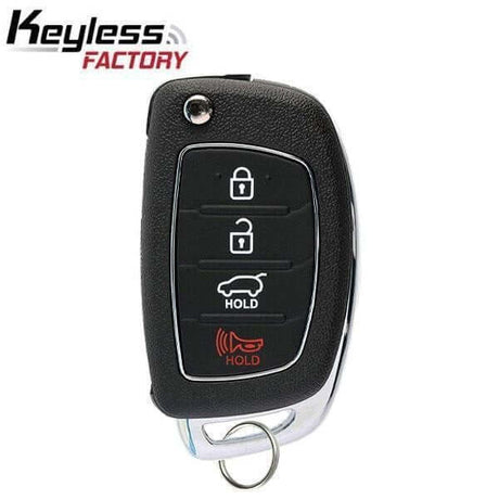 13-16 Hyundai: SUV | 4-Button Flip Key Remote | PN: 95430-4Z101 | FCC: TQ8-RKE-3F04 | SKU: RFK-HY-SNT | Aftermarket