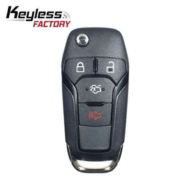13-17 Ford: Car | 4-Button Flip Key, Chip 4D-63 128-Bit | PN: 164-R7986 | FCC: N5F-A08TAA | SKU: RFK-FD-FSN-4 | Aftermarket