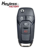 13-17 Ford: Car | 4-Button Flip Key, Chip 4D-63 128-Bit | PN: 164-R7986 | FCC: N5F-A08TAA | SKU: RFK-FD-FSN-4 | Aftermarket