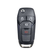 13-17 Ford: Car | 4-Button Flip Key, Chip 4D-63 128-Bit | PN: 164-R7986 | FCC: N5F-A08TAA | SKU: RFK-FD-FSN-4 | Aftermarket