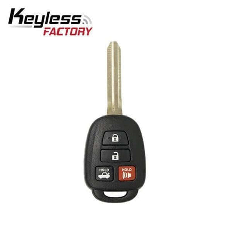 13-19 Toyota (USA): SUV | 4-Button Remote Head Key, H Chip 4D | PN: 89070-0R100 | FCC: GQ4-52T | SKU: RHK-TOY-52TH-4 | Aftermarket