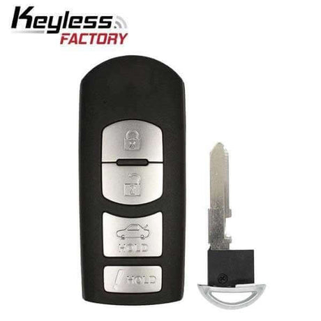 14-19 Mazda: Car | 4-Button Smart Key | PN: GJY9-67-5DY | FCC: WAZSKE13D01, WAZSKE13D02 | SKU: RSK-MAZ-D1T | Aftermarket