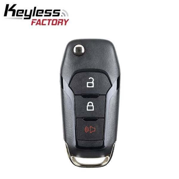 15-25 Ford: SUV, Truck | 3-Button Flip Key, Chip 4D-63 128-Bit | PN: 164-R8130 | FCC: N5F-A08TAA | SKU: RFK-FD-XPL3 | Aftermarket