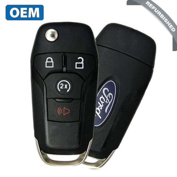 15-26 Ford: SUV, Truck | 4-Button Flip Key, Chip 128-Bit | PN: 164-R8134 | FCC: N5F-A08TDA | SKU: RFK-FD-FL3T-4 | OEM Refurb