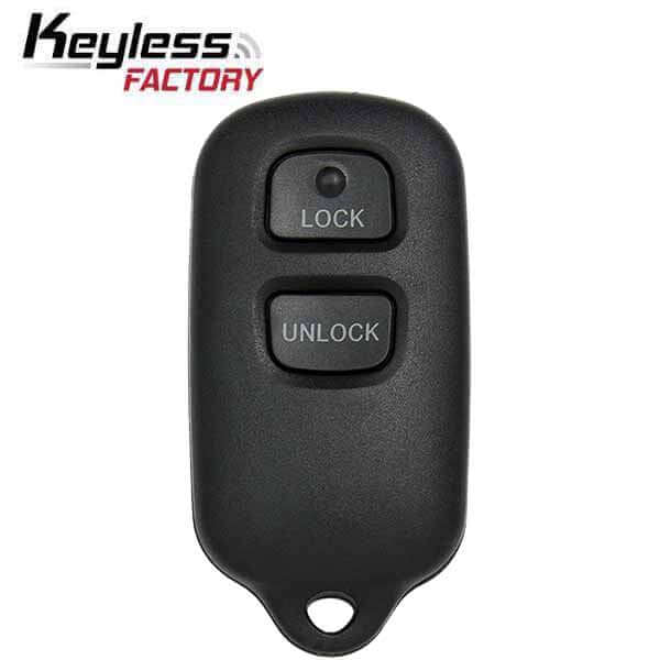 00-08 Toyota: Car, SUV | 3-Button Keyless Entry Remote | PN: 89742-42120 | FCC: HYQ12BBX | SKU: R-TOY-BBX-3 | Aftermarket