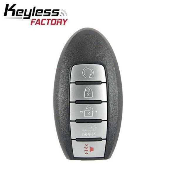 14-18 Nissan, Infiniti: SUV | 5-Button Smart Key | PN: 285E3-1LA5A | FCC: CWTWB1G744 | IC: 17880-FWB1G744 | SKU: RSK-NIS-G744-5 | Aftermarket