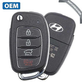 15-19 Hyundai: SUV | 4-Button Remote Flip Key | PN: 95430-D3010 | FCC: TQ8-RKE-4F25 | SKU: RFK-HY-4F25 | OEM Refurb