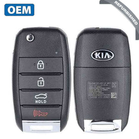 16-20 Kia: Car | 4-Button Flip Key | PN: 95430-D4010 | FCC: SY5JFRGE04 | ASSY: JF 4BT | SKU: RFK-KIA049 | OEM Refurb