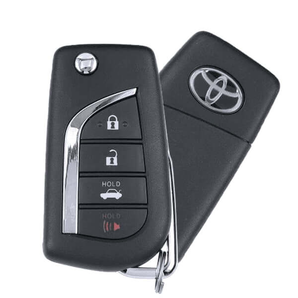18-22 Toyota: Car | 4-Button Flip Key, H Chip 4D | PN: 89070-06790 | FCC: HYQ12BFB | SKU: RFK-TOY108 | OEM Refurb