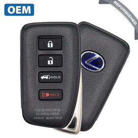20-22 Lexus: SUV | 4-Button Smart Key | PN:  89904-0E180 | FCC: HYQ14FLB | SKU: RSK-LEX180 | OEM Refurb