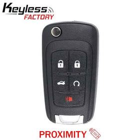 10-19 GM: Car, SUV | 5-Button Flip Key, PEPS | PN: 13504199 | FCC: OHT01060512 | SKU: RFK-GM-PRX5 | Aftermarket