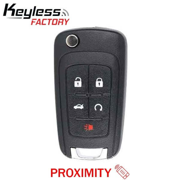 10-19 GM: Car, SUV | 5-Button Flip Key, PEPS | PN: 13504199 | FCC: OHT01060512 | SKU: RFK-GM-PRX5 | Aftermarket