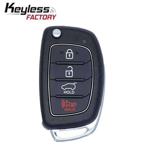 15-19 Hyundai: SUV | 4-Button Flip Key | PN: 95430-2W110 | FCC: TQ8-RKE-4F31 | SKU: RFK-HY-SNFE4 | Aftermarket