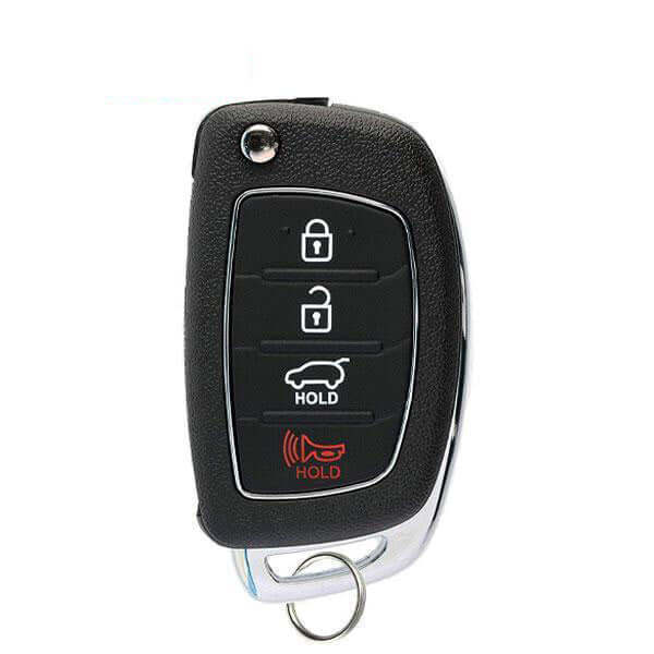 13-16 Hyundai: SUV | 4-Button Flip Key Remote | PN: 95430-4Z101 | FCC: TQ8-RKE-3F04 | SKU: RFK-HY-SNT | Aftermarket
