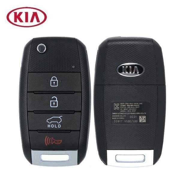 15-20 Kia: SUV | 4-Button Flip Key | PN: 95430-C5100 | FCC: OSLOKA-910T | SKU: RFK-KIA-C5100 | OEM