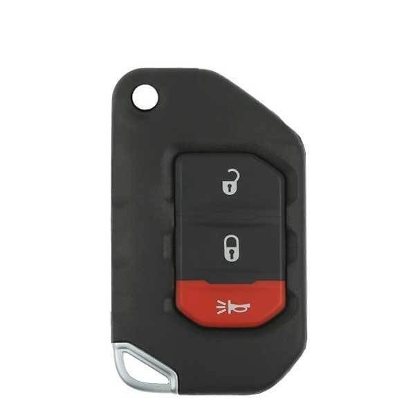 18-23 Jeep: SUV | 3-Button Flip Key | PN: 68416782AA | FCC: OHT1130261 | SKU: RFK-WRNG-3 | Aftermarket