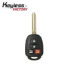 13-19 Toyota: SUV | 4-Button Remote Head Key, H Chip 4D | FCC: GQ4-52T | SKU: RHK-TOY-52TH-4 | Aftermarket