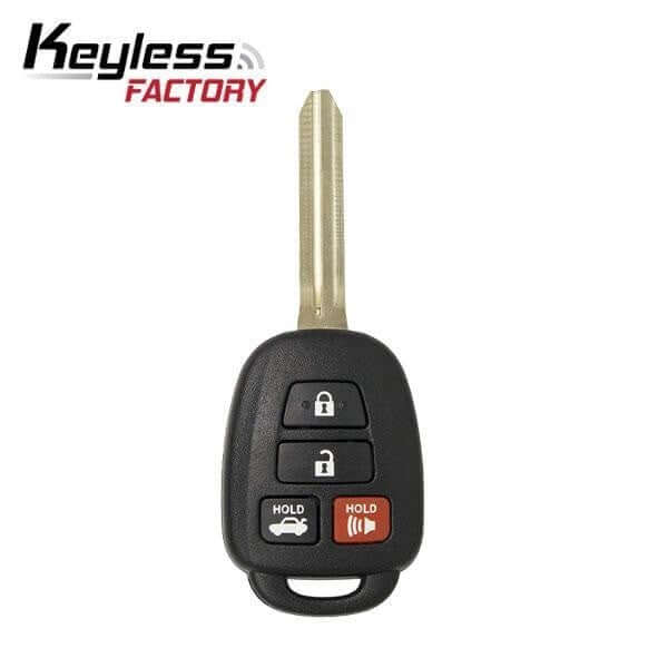 14-19 Toyota: Car, Truck | 4-Button Remote Head Key, H Chip (8A) | PN: 89070-06421 | FCC: HYQ12BDM | SKU: RHK-TOY-BDM-H-4 | Aftermarket