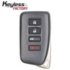16-20 Lexus: SUV | 4-Button Smart Key, G-Board 0010 | PN: 89904-0E160 | FCC: HYQ14FBB | SKU: RSK-LEX-FBB-4H | Aftermarket - Security Safe Locksmith