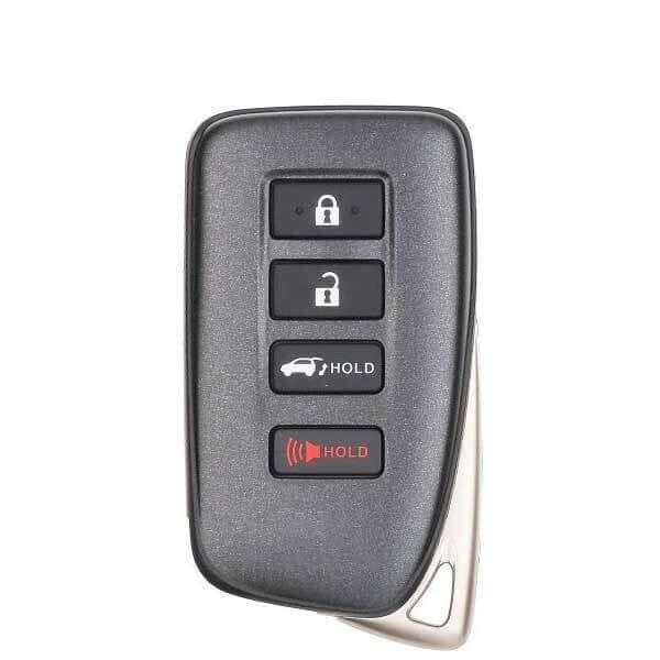 16-21 Lexus: SUV | 4-Button Smart Key, G-Board 0010 | PN: 89904-0E160 | FCC: HYQ14FBB | SKU: RSK-LEX-FBB-4H | Aftermarket