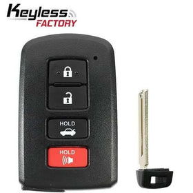 12-20 Toyota (USA): Car | 4-Button Smart Key, G-Board 0020 | PN: 89904-06140 | FCC: HYQ14FBA | SKU: RSK-TOY-00204 | Aftermarket