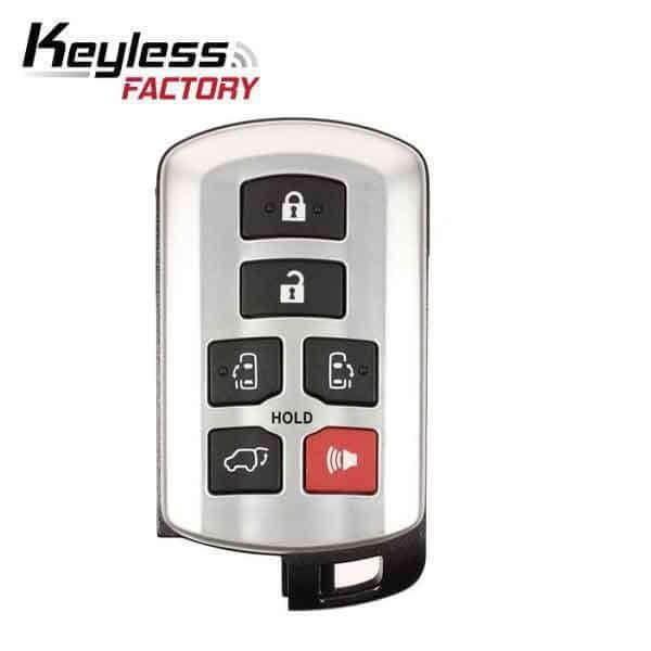 11-20 Toyota: Van | 6-Button Smart Key | PN: 89904-08010 | FCC: HYQ14ADR | SKU: RSK-TOY-SIENNA | Aftermarket