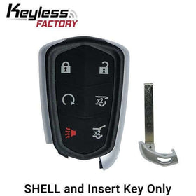 15-20 Cadillac: SUV | 6-Button Smart Key SHELL For HYQ2AB, HYQ2EB | SKU: SKS-CAD-014 | Aftermarket