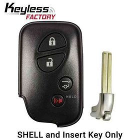 10-19 Lexus: Car, SUV | 4-Button Remote Smart Key SHELL | FCC: HYQ14AAB, HYQ14ACX, HYQ14AAF | SKU: SKS-LEX-007 | Aftermarket