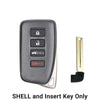 15-20 Lexus: SUV | 4-Button Remote Smart Key SHELL | FCC: HYQ14FBA, HYQ14FBB | SKU: SKS-LEX-017 | Aftermarket