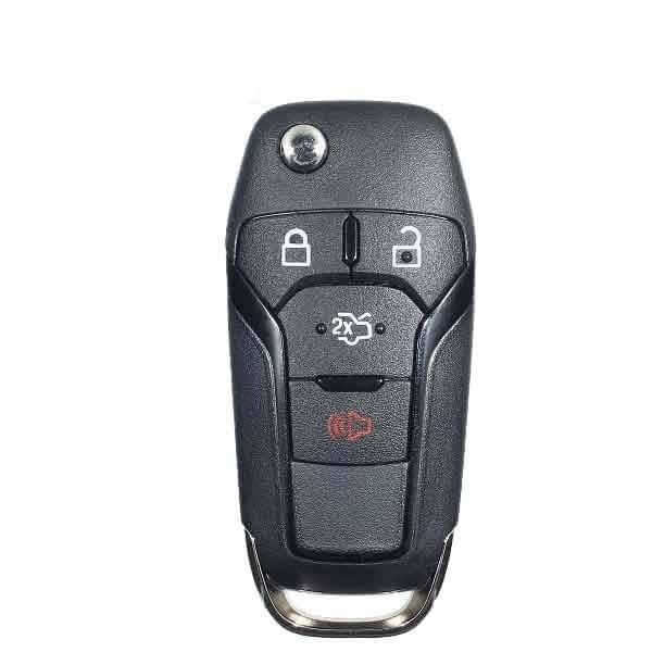 13-16 Ford: Car | 4-Button Flip Key, Chip 4D-63 128-Bit | PN: 164-R7986 | FCC: N5F-A08TAA | SKU: RFK-FD-FSN-4 | Aftermarket